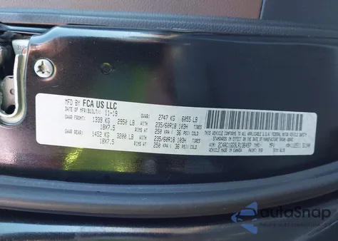 2020 Chrysler Pacifica Limited z USA, uszkodzony, nr VIN 2C4RC1GG9LR136497